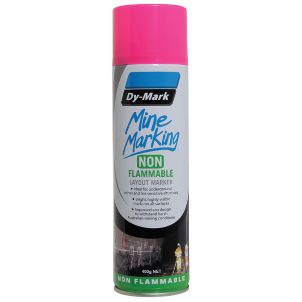 DY-MARK SAFE MARK HORIZONTAL FLURO PINK 400G AEROSOL 